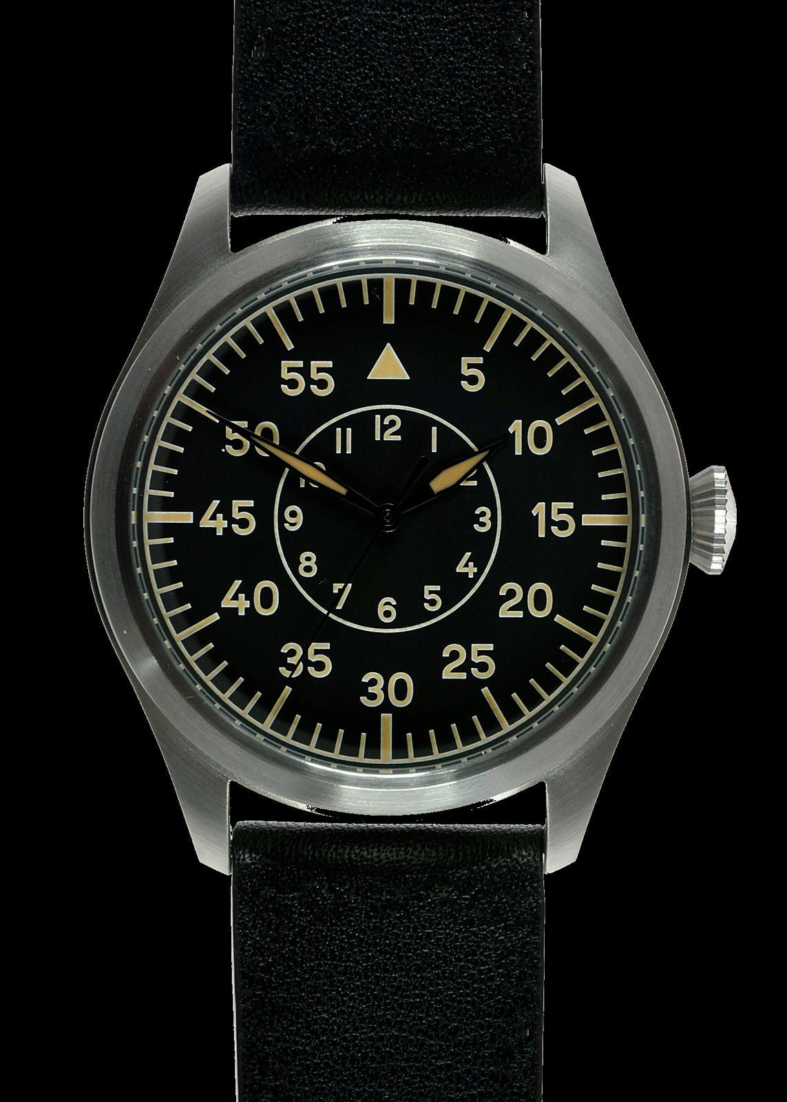 MWC Classic 46mm Limited Edition XL Luftwaffe Pattern Military Aviators Watch (Retro Dial Version) with Sapphire Crystal