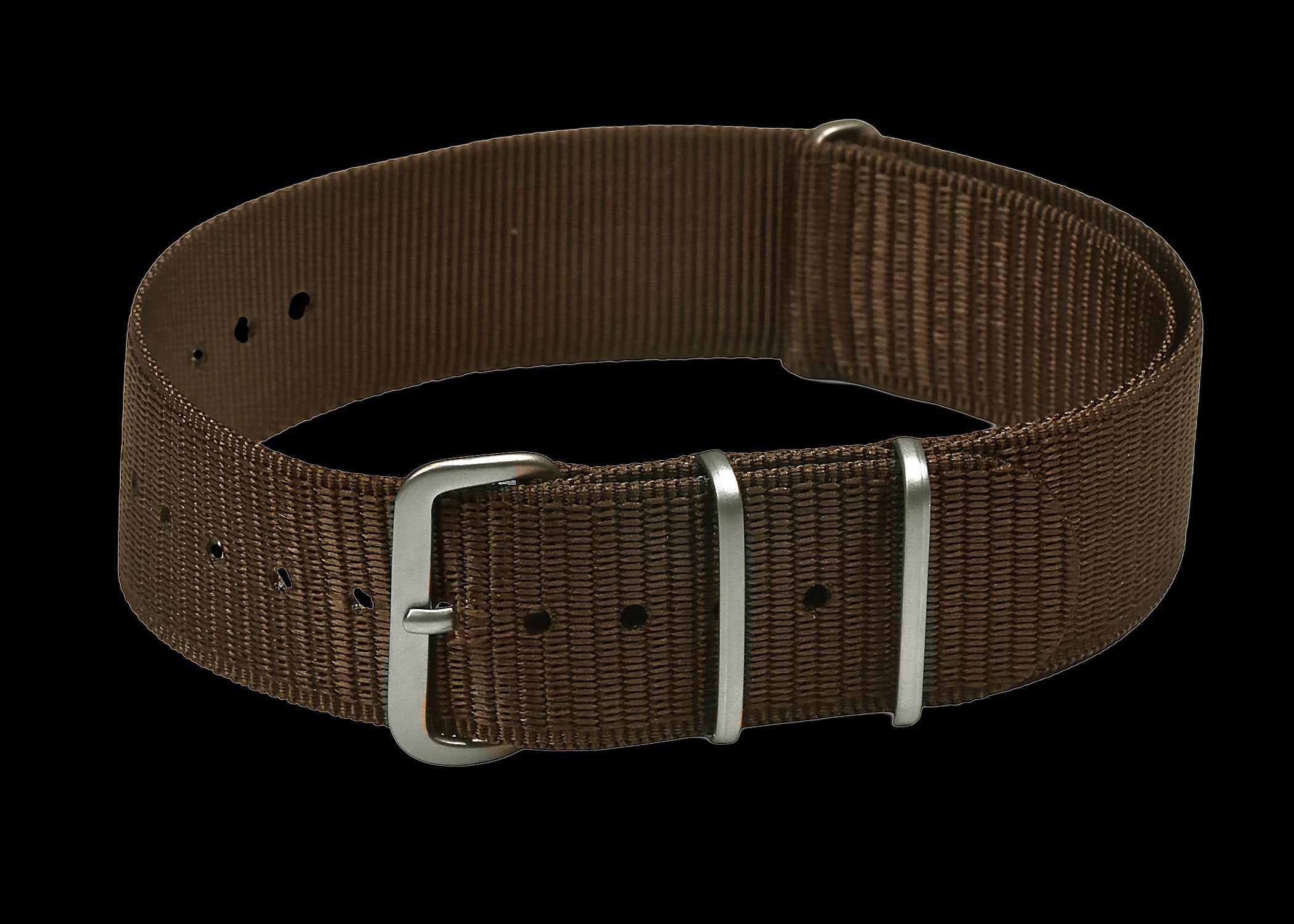 20mm "Desert" NATO Military Watch Strap in 1970s Pattern Nylon Webbing