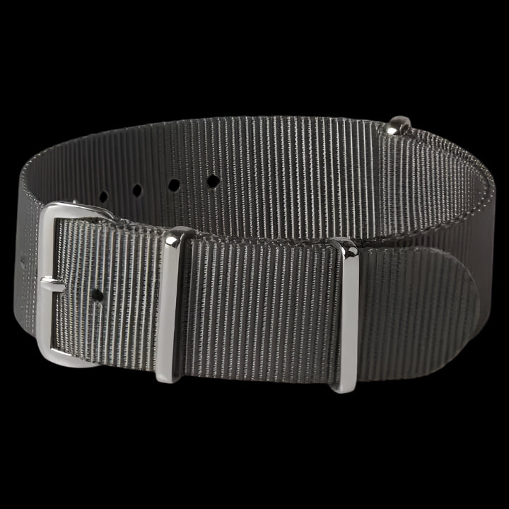 22mm Admiralty Grey NATO Military Watch Strap in Ballistic Nylon with Stainless Steel Fasteners