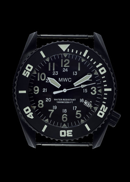 MWC "Depthmaster" 100atm / 3,280ft / 1000m Water Resistant Military Divers Watch in PVD Stainless Steel Case with Helium Valve (Automatic)