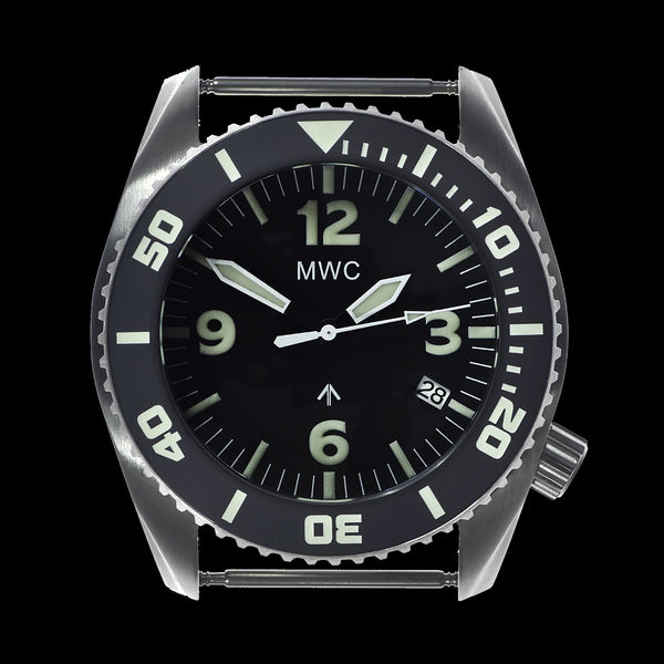 MWC "Depthmaster" 100atm / 3,280ft / 1000m Water Resistant Military Divers Watch in Stainless Steel Case with Helium Valve (Quartz)