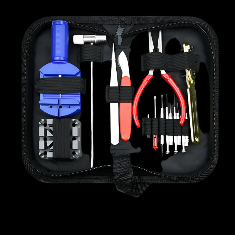 16 Piece Clock And Watch Repair Kit
