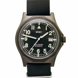 MWC G10 - Remake of the 1982 to 1999 Series Watch in Black PVD Steel with Plexilass Crystal and Battery Hatch