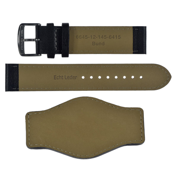 24mm German "Luftwaffe / Bund” Aviators Leather Military Watch Strap