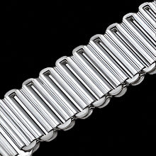 20mm Retro 1940/50s "Bonklip" Style Stainless Steel Bracelet - Ideal for Antique or Retro Style Watches