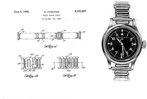 GG-W-113 U.S 1960s Pattern Automatic Military Watch with Shatter and Scratch Resistant Sapphire Box Crystal on Matching Retro Stainless Steel "Bonklip" Bracelet with an Additional Webbing Straps