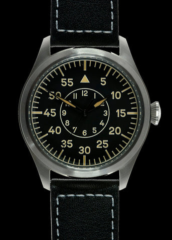 MWC Classic 46mm Limited Edition XL Luftwaffe Pattern Military Aviators Watch (Retro Dial Version) with Sapphire Crystal