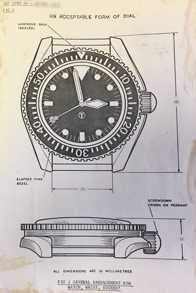 MWC 1999-2001 Pattern Automatic Military Divers Watch  - Retro Luminous Paint, Ceramic Bezel and Sapphire Crystal
