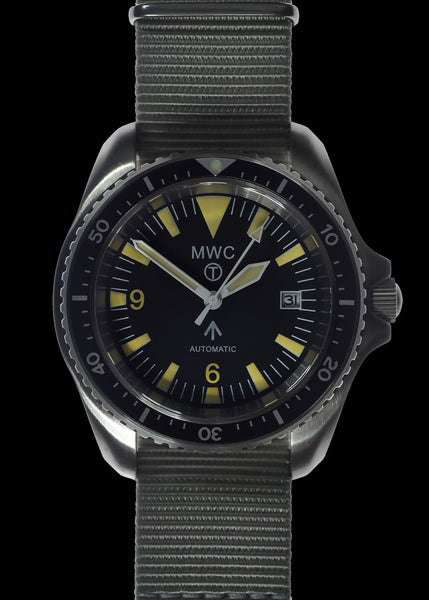 MWC 1999-2001 Pattern Automatic Military Divers Watch  - Retro Luminous Paint, Ceramic Bezel and Sapphire Crystal