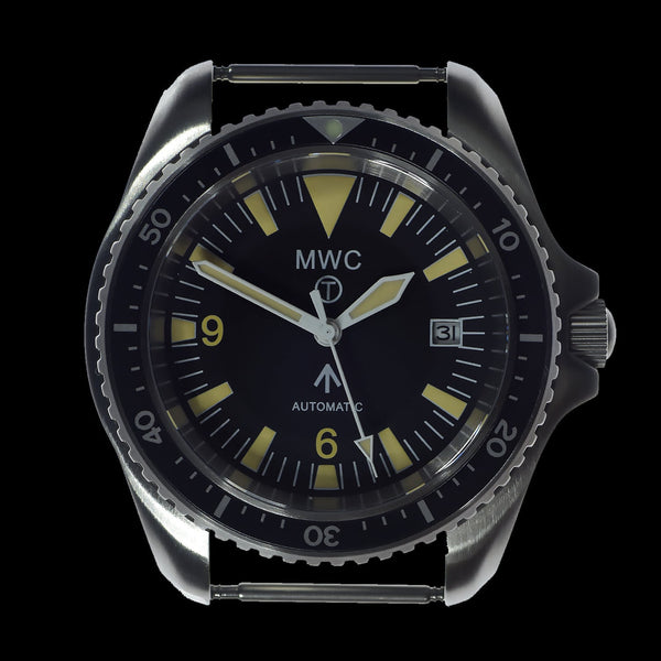 MWC 1999-2001 Pattern Automatic Military Divers Watch  - Retro Luminous Paint, Ceramic Bezel and Sapphire Crystal