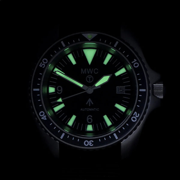 MWC 1999-2001 Pattern Black PVD Automatic Military Divers Watch - Sapphire Crystal and 60 Hour Power Reserve