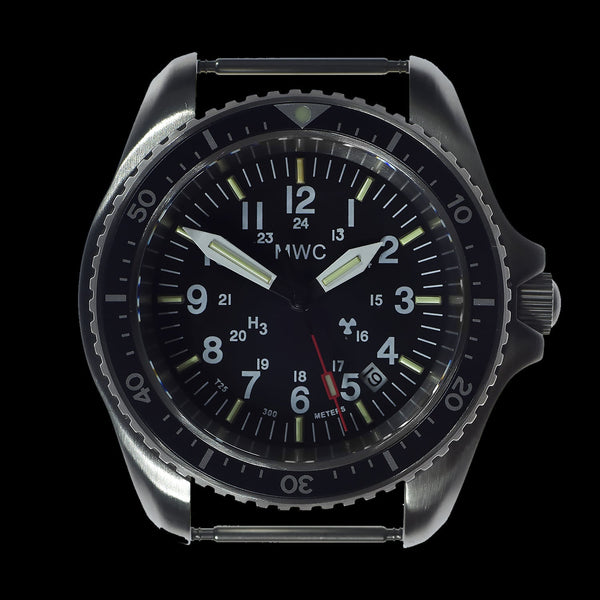 MWC Stainless Steel Automatic Military Divers Watch  - Tritium / GTLS Illumination, Sapphire Crystal and 60 Hour Power Reserve