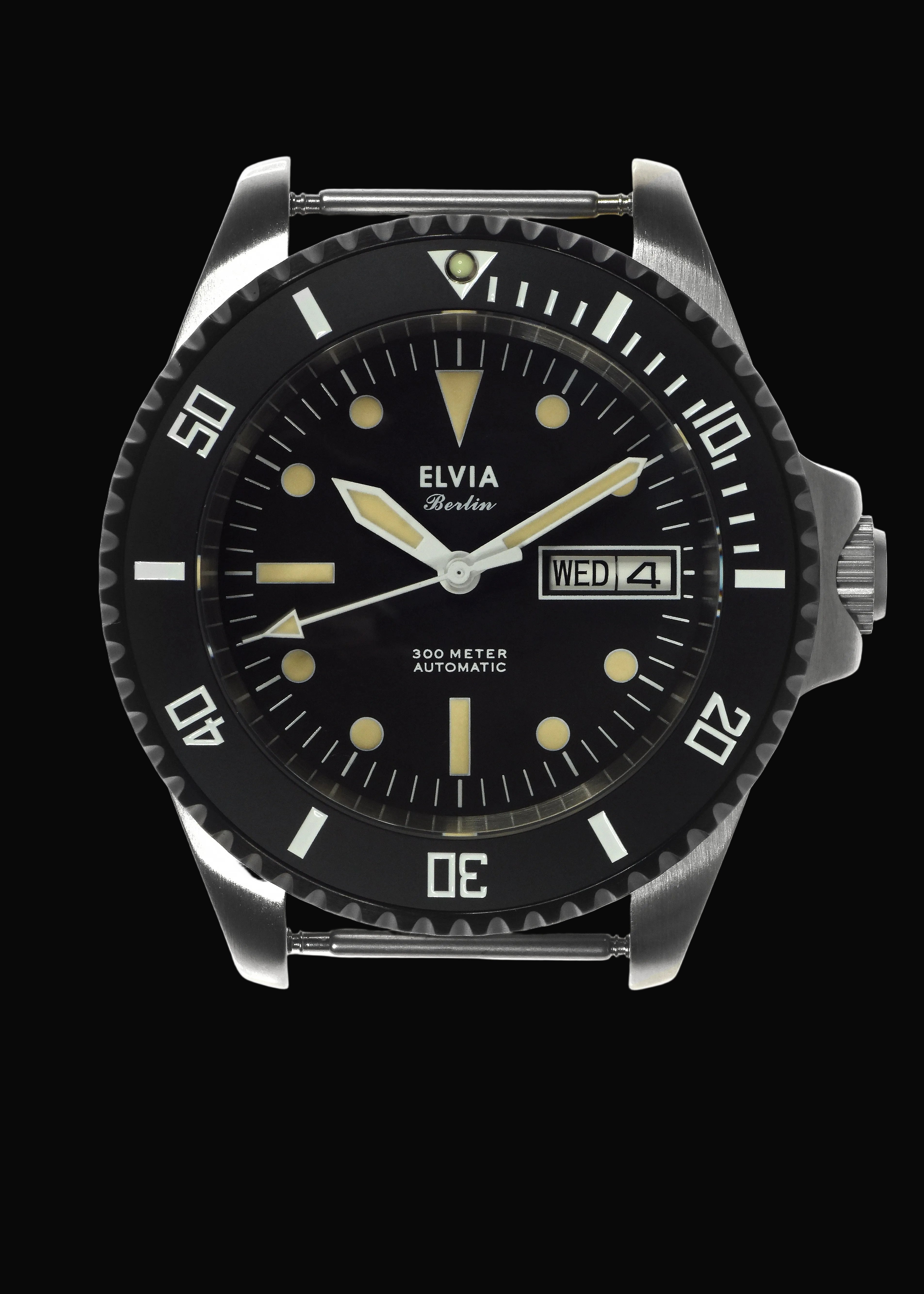 ELVIA Automatic Military Divers Watch with Sapphire Crystal and 24 Jewel Automatic Day Date Movement
