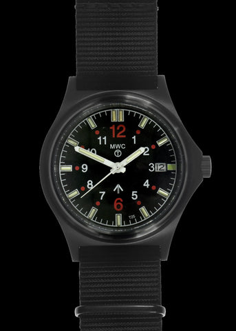 G10SL MKV 200m/660ft Water Resistant Military Watch in Black PVD with GTLS Tritium Light Sources, Sapphire Crystal and 10 Year Battery Life