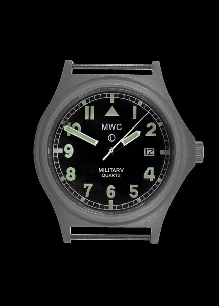 MWC G10 50m (165ft) Water Resistant NATO Pattern Military Watch with Sand Blasted Case Finish, Fixed Strap Bars and 60 Month Battery Life