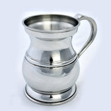 James Yates One Pint 19th Century Pattern Pewter Baluster Tankard - This is an exact remake of the manufacturers original