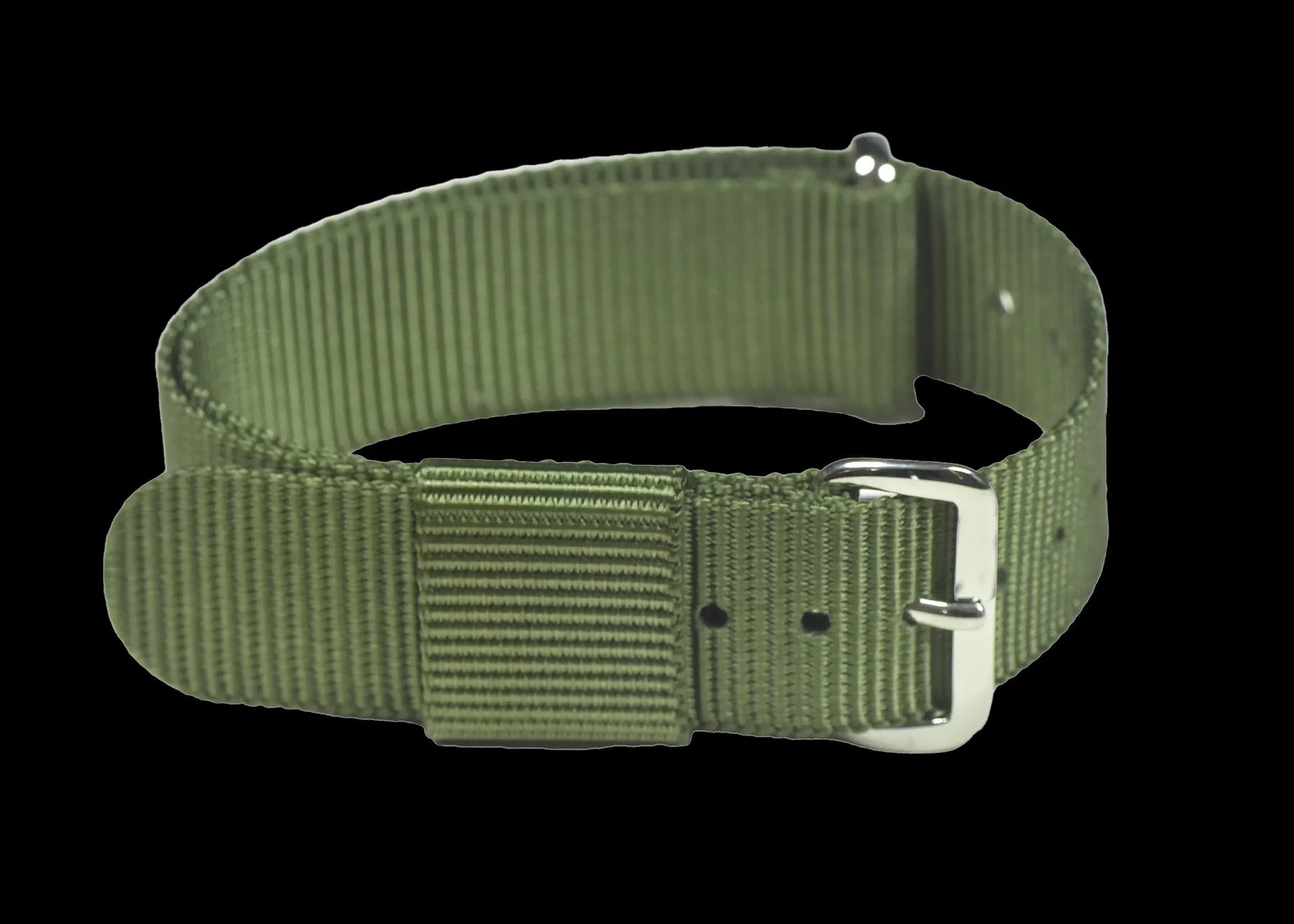 20mm US Pattern Olive Green Military Watch Strap