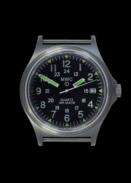 MWC G10 300m / 1000ft Water resistant Limited Edition U.S Pattern Brushed Stainless Steel Military Watch with Sapphire Crystal on NATO Strap