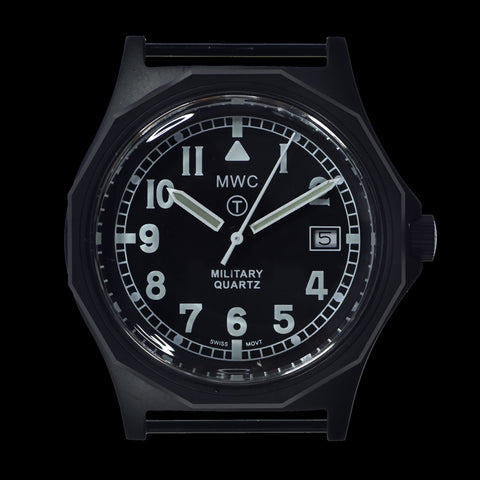 MWC G10 - Remake of the 1982 to 1999 Series Watch in Black PVD Steel with Plexilass Crystal and Battery Hatch