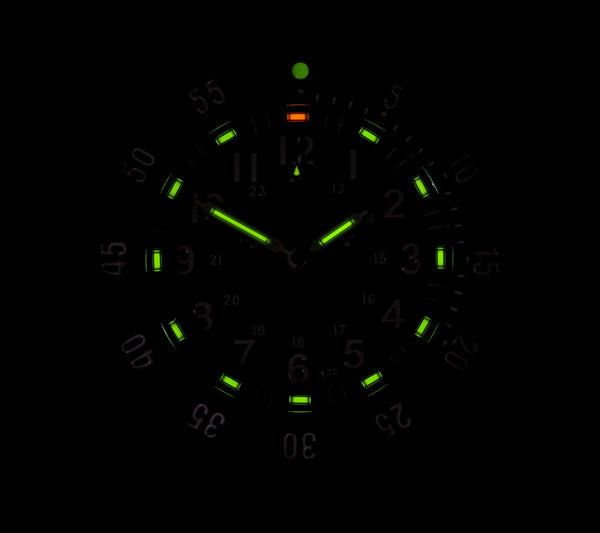 MWC P656 2025 Model PVD Tactical Series Watch with GTLS Tritium, Sapphire Crystal and a 24 Jewel Automatic Movement