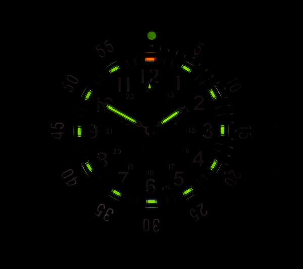 MWC P656 PVD Titanium Tactical Series Watch with GTLS Tritium and Ten Year Battery Life (Date Version)