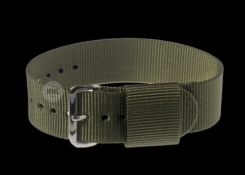 20mm US Pattern Olive Green Military Watch Strap