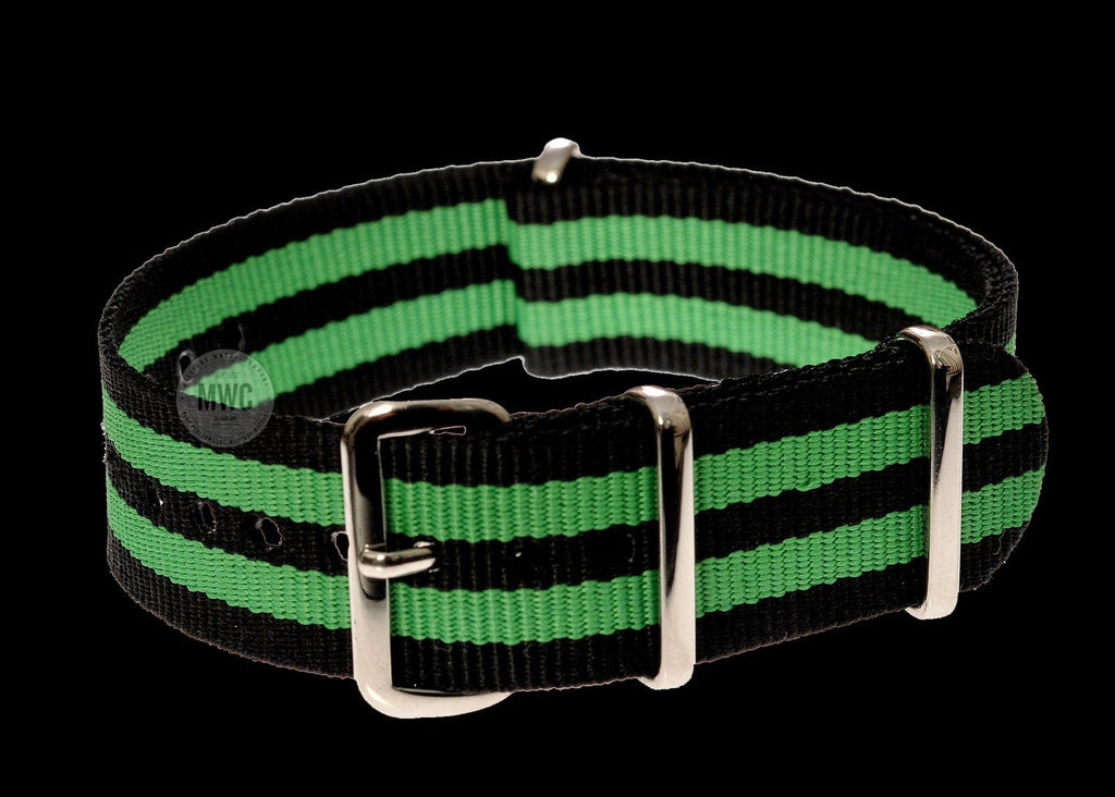 20mm "Green and Black" NATO Military Watch Strap