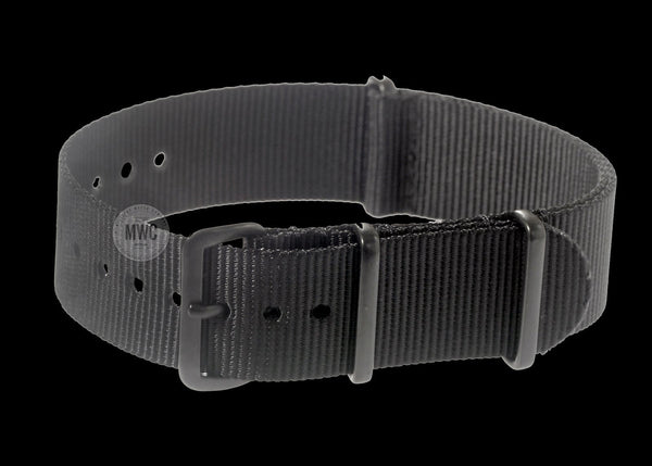 22mm Black PVD NATO Military Watch Strap