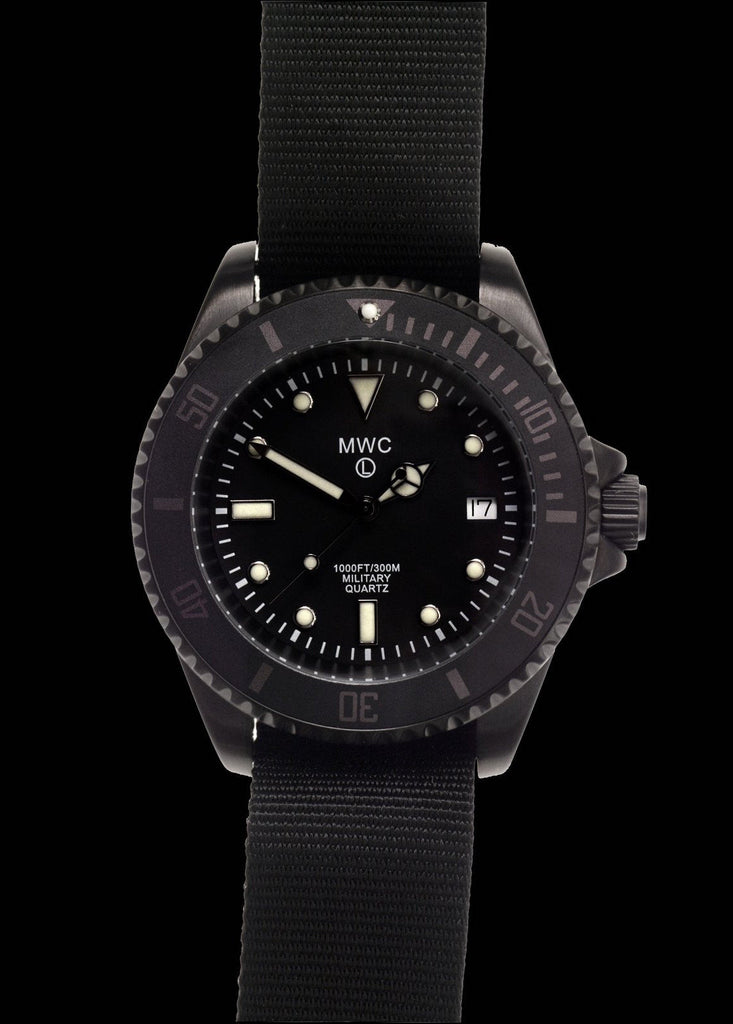 MWC 300m / 1000ft PVD Steel Military Divers Watch (Quartz)