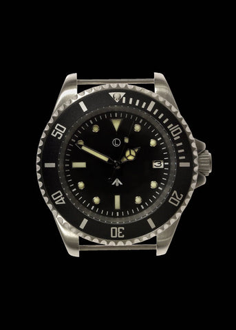 MWC 300m / 1000ft Stainless Steel Quartz Military Divers Watch with 10 Year Battery Life