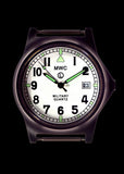 MWC G10LM European Pattern Military Watch With White Dial in Covert Non Reflective Black PVD Steel (Date Version)