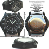 MWC P656 Latest Model Titanium Tactical Series Watch with GTLS Tritium and Ten Year Battery Life (Non Date Version)