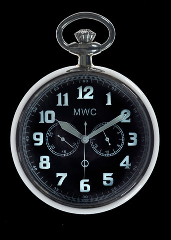 General Service Military Pocket Watch (Hybrid Movement with Black Dial)