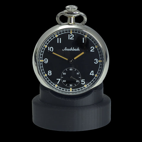 Aeschbach WW2 Pattern German Airforce (Luftwaffe) 17 Jewel Hand Wound Military Pocket Watch