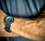 MWC Classic 1960s Pattern Dual Time Zone Automatic Divers Watch with Retro Luminous Paint and Sapphire Crystal