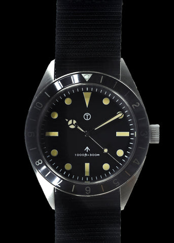 MWC Classic 1960s Pattern Divers Watch with Retro Luminous Paint and a Hybrid Mechanical/Quartz Movement