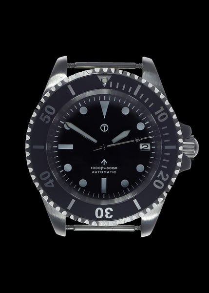 MWC 24 Jewel 1982 Pattern 300m Automatic Military Divers Watch with Sapphire Crystal on a NATO Webbing Strap (With Date)