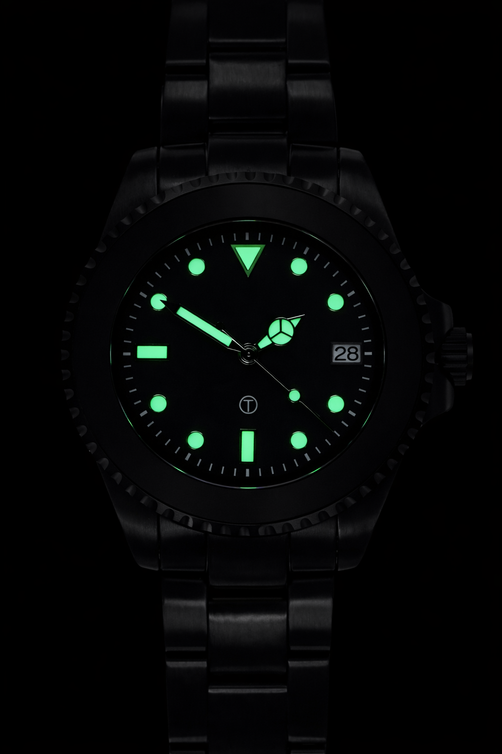 MWC 24 Jewel 300m Automatic Divers Watch with PVD Bracelet, Ceramic Bezel and Sapphire Crystal