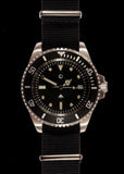 MWC 300m / 1000ft Stainless Steel Quartz Military Divers Watch with 10 Year Battery Life