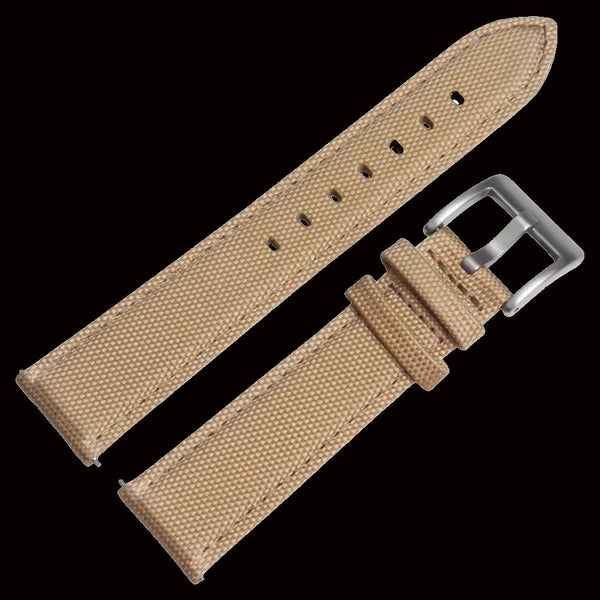 18mm Khaki Sailcloth CORDURA® Watchstrap