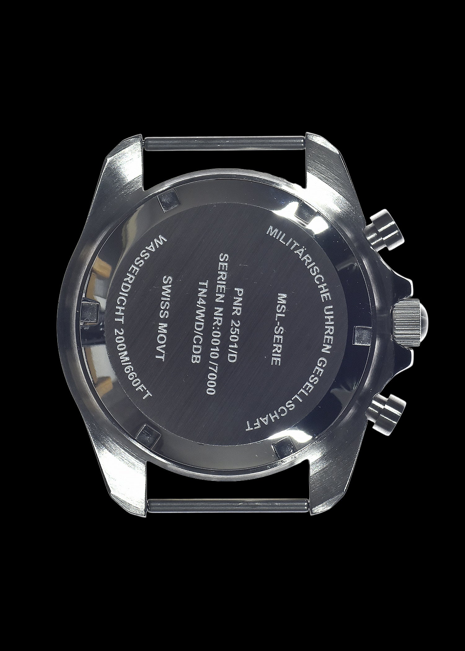 MWC NATO Pattern Stainless Steel Military Pilots Chronograph with Sapphire Crystal and Swiss Ronda Movement