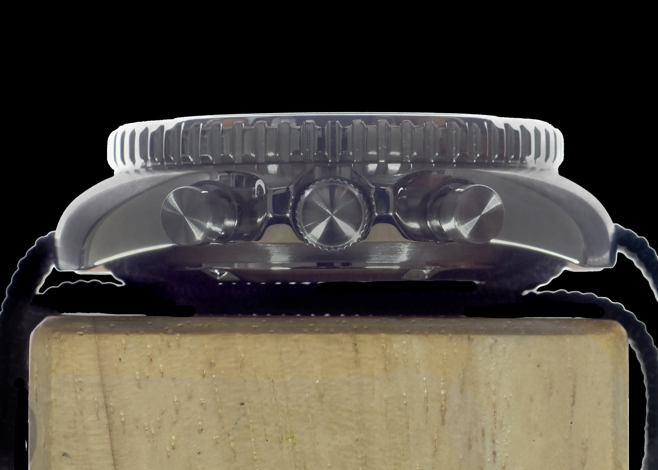 MWC NATO Pattern Stainless Steel Military Pilots Chronograph with Sapphire Crystal and Swiss Ronda Movement - 12 Hour GMT Bezel - Ex Photographic Watch Reduced to Clear