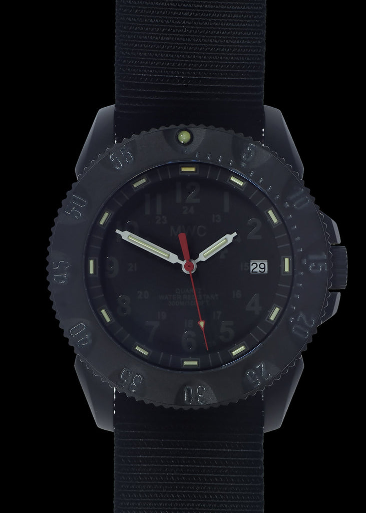 MWC P656 Latest Model Titanium Tactical Series Watch with Subdued Dial, GTLS Tritium and Ten Year Battery Life (Date Version)