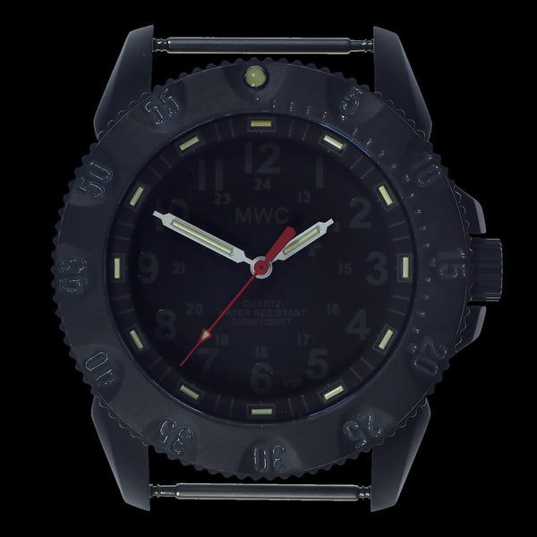 MWC P656 Latest Model Titanium Tactical Series Watch with Subdued Dial, GTLS Tritium and Ten Year Battery Life (Non Date Version)