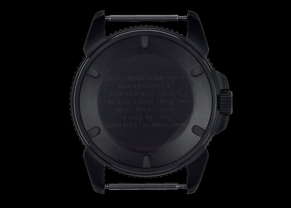 MWC P656 Latest Model Titanium Tactical Series Watch with Subdued Dial, GTLS Tritium and Ten Year Battery Life (Date Version)