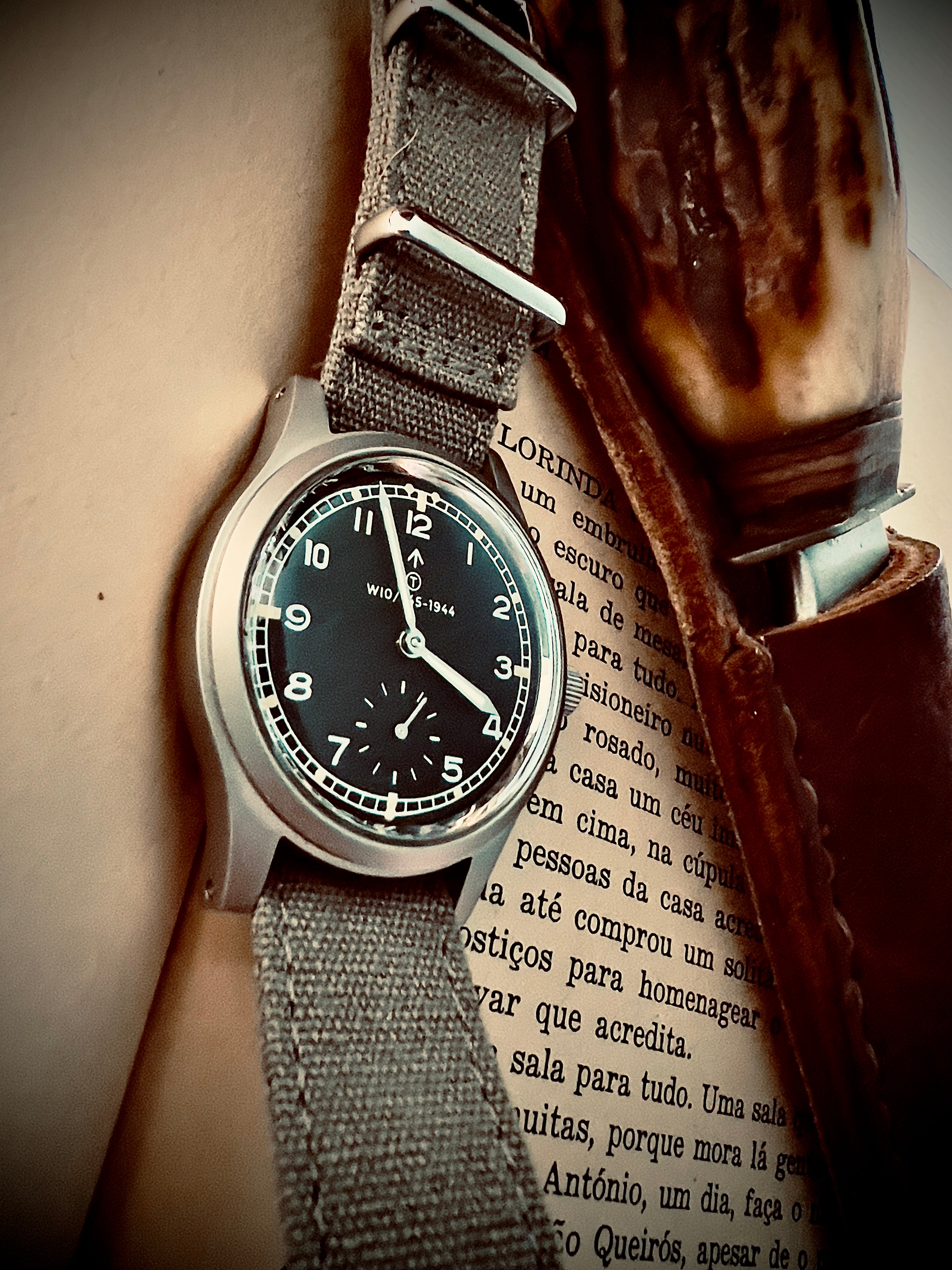 MWC 1940s/1950s "Dirty Dozen" Pattern General Service Watch with Sapphire Box Crystal and 21 Jewel Automatic Movement