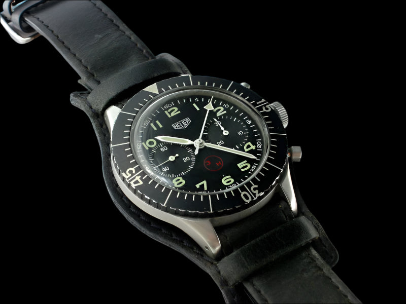 24mm German "Luftwaffe / Bund” Aviators Leather Military Watch Strap